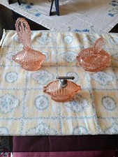 OGGETTI VINTAGE DA TOILETTE IN VETRO 