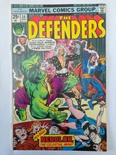 Defenders 34 F/VF 1976.Cents copy.Nebulon App.First Printing.Marvel comics