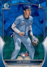 2023 BOWMAN CHROME PROSPECTS LUIS GARCIA #BCP-94 SAPPHIRE 1ST