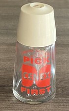 Vintage Pick Cenex First Farmers Union Oil Rugby Towner ND Sugar Shaker 3.5&rdquo;