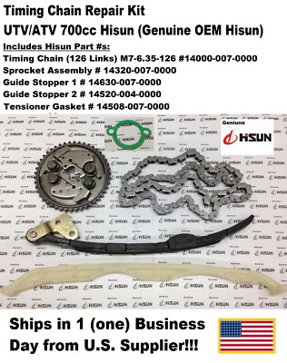 Atv Chains 126 Links Cam Timing Chain For HISUN 700 ATV UTV Massimo Supermach... Hisun Utv Doors - Foto 6