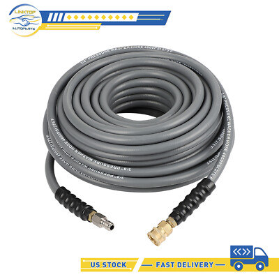 #ad 100#x27; x 3 8quot; 4800psi High Pressure Washer Hose Gray Brand New $116.11