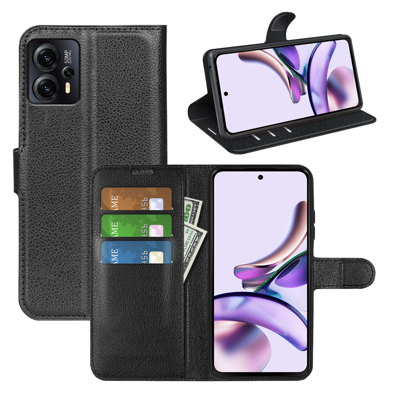 Handy Tasche Motorola Moto G13 /G23 Handyhülle Hülle Wallet Case Flip