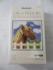 WONDERART #4714 (Pony) Latch Hook Kit ~ 12"x12" ~ NEW SEALED