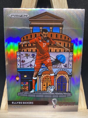 2022 Panini Prizm World Cup National Landmarks Ellyes Skhiri