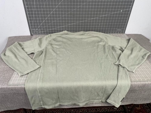 Men's Under Armour Green Long Sleeve Shirt 3XL NWOT Waffle Knit Crewneck - Picture 4 of 5