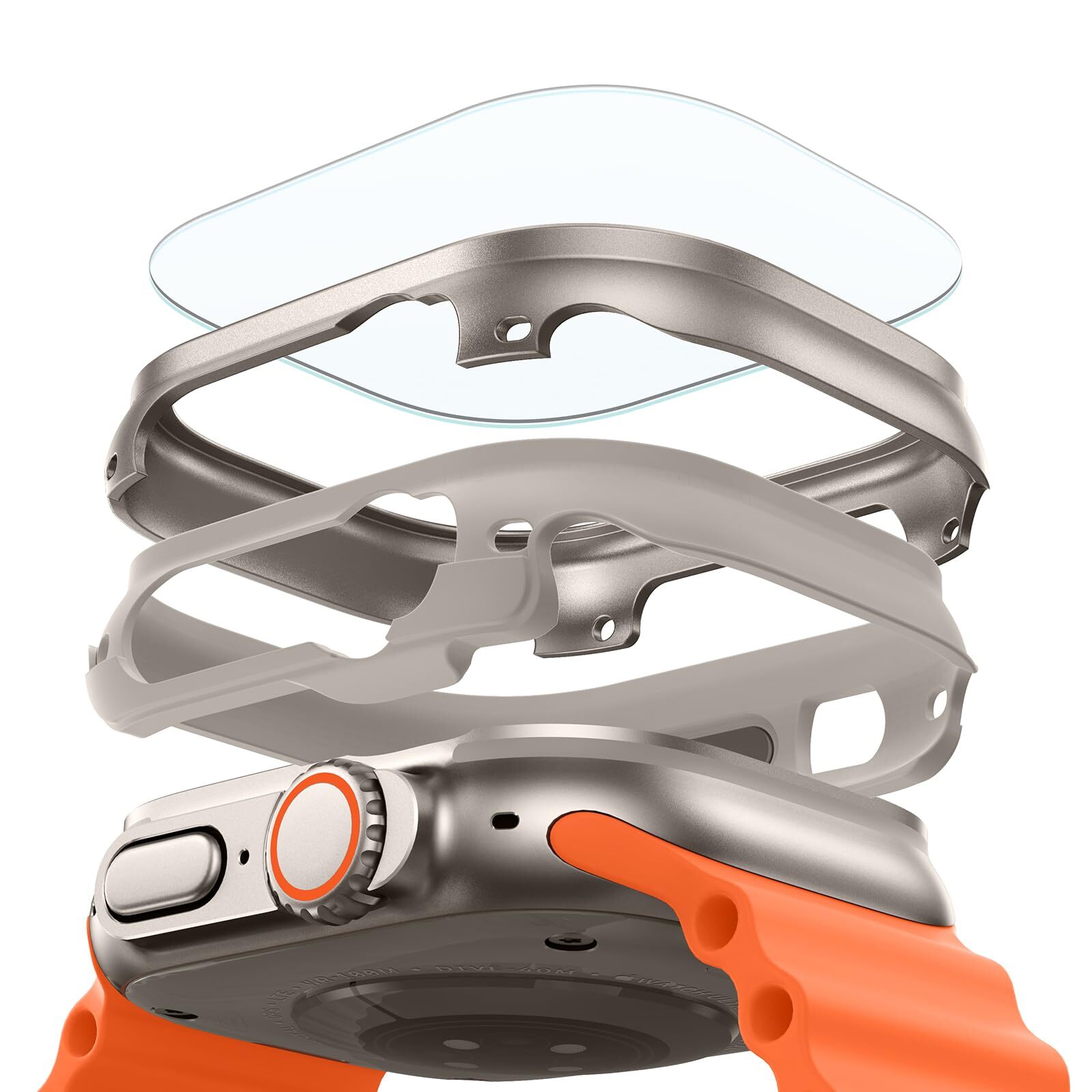 ESR for Apple Watch Ultra 2/1 Case with Screen Protector 49mm (2024/2023/2022),