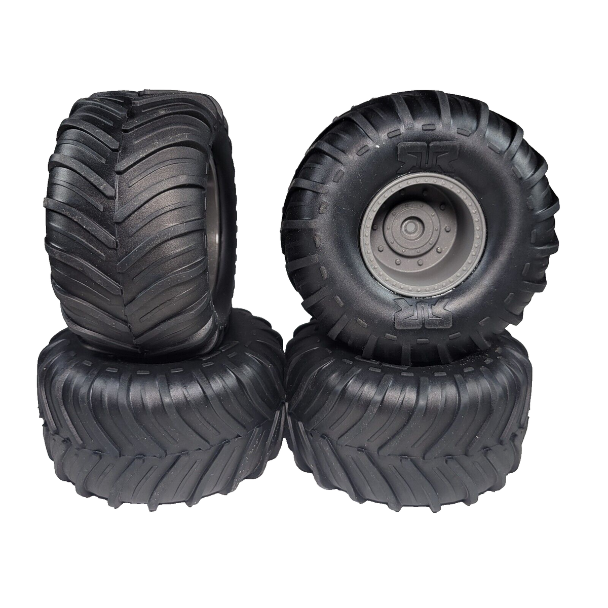 Arrma Gorgon dBoots Chevron MT Glued Tires & 14mm Hex Wheels 1/10