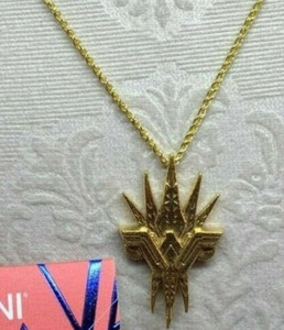 Alex And Ani Necklace Wonder Woman 14K Gold Plated Sterling Silver Pendant 158