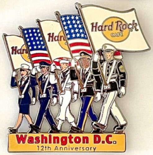 Hard Rock Cafe WASHINGTON DC 2002 CODE PIN 12e anniversaire soldats marchants #11372 - Photo 1 sur 1