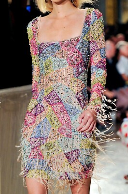 Emilio Pucci by Peter Dundas multicolored embellished dress Size 36