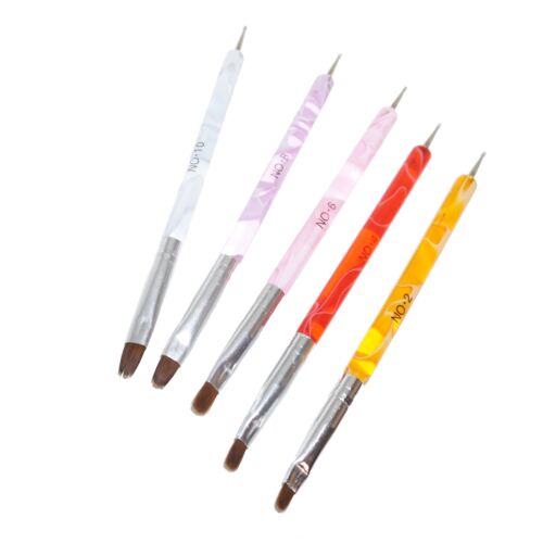 5 Tlg. Pinsel/Dotting Set Multi Tool Nail Art Gr.2-4-6-8-10 - Bild 1 von 1