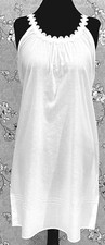SoieRose SR-1161 Victorian 100 Cotton Scalloped Lace Trim Nightgown