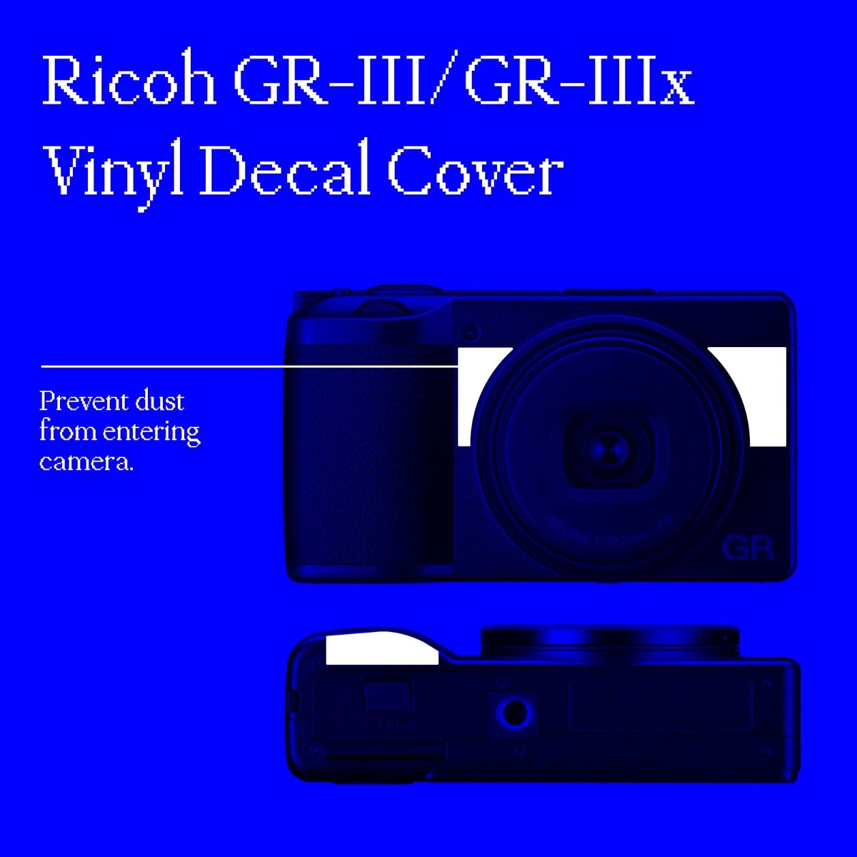 Ricoh GR III GR IIIX Anti-Dust Vinyl Decal Cover Australia