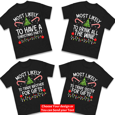 Familie passendes lustiges Frohe Weihnachten T-Shirt Handel Geschwister Weihnachten Party Tee Top