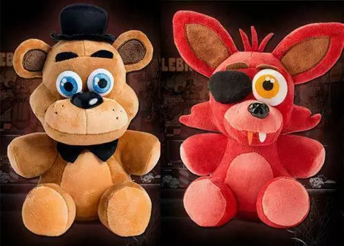 10“ New FNAF Five Nights at Freddy's FREDDY & FOXY Official Plush Toy gift D