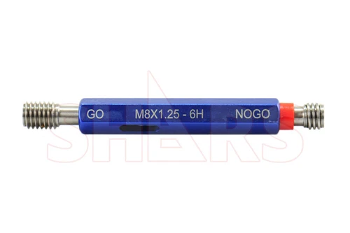 Shars M8 x 1.25 Thread Plug Gage GO & NO GO Class ANSI/ASME B1.16M standard !