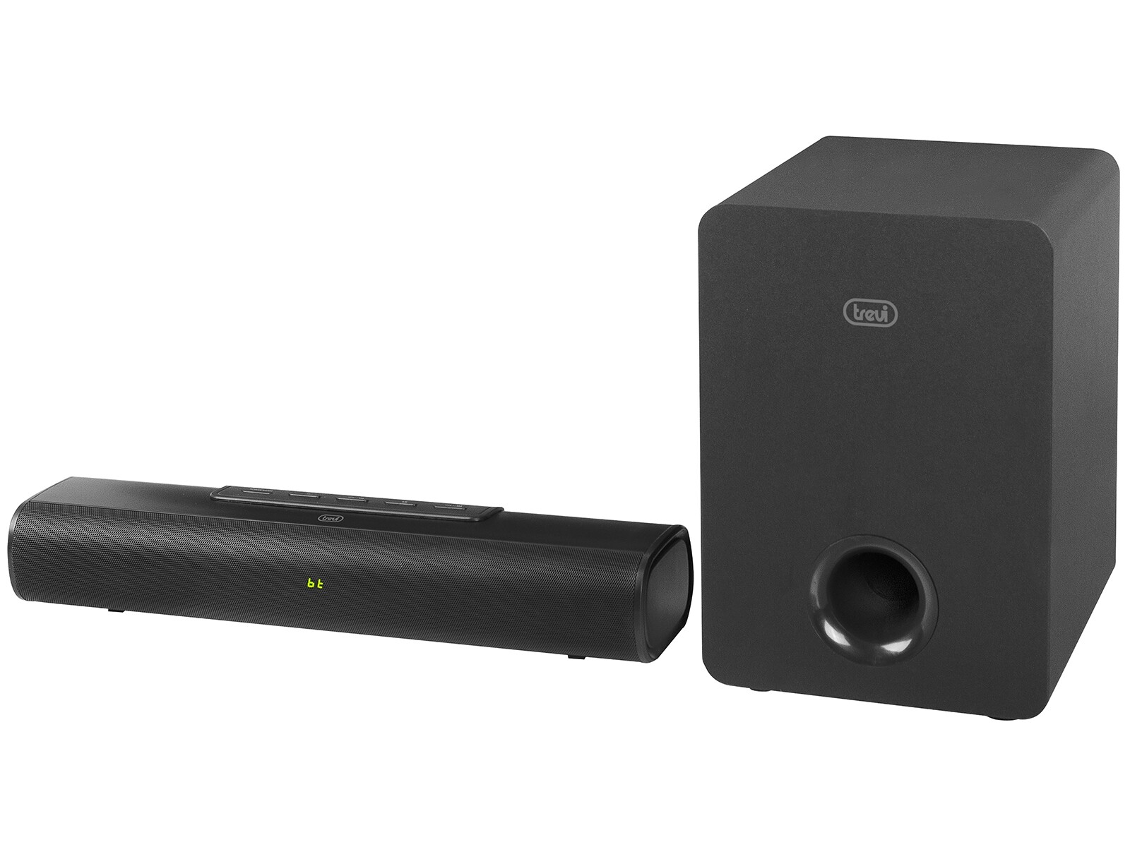 TREVI Soundbar stereo 2.1 wireless con subwoofer 90W bluetooth, ingresso Usb