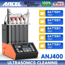 ANCEL ANJ400 Ultrasonic Fuel Injector Cleaner Tester Injector Cleaning Machine
