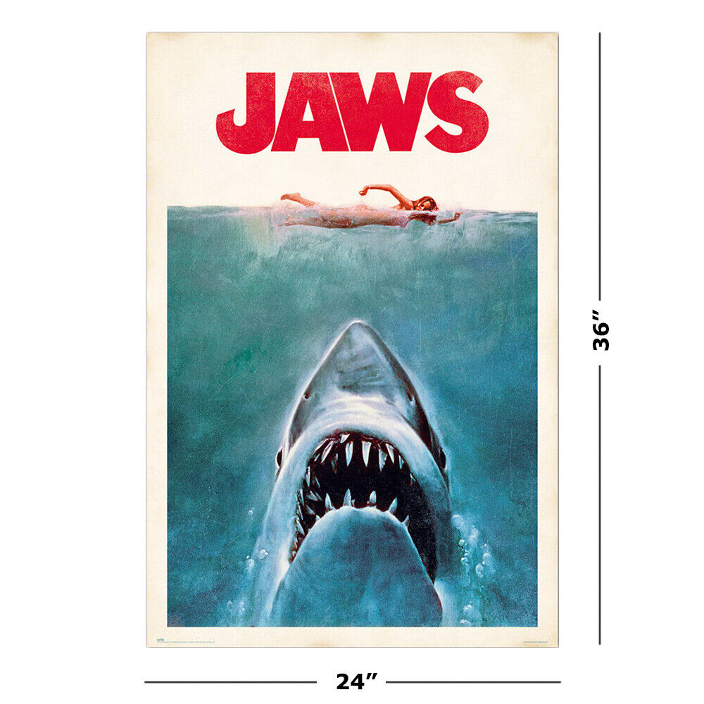 Jaws Movie Poster Print & Unframed Canvas Prints