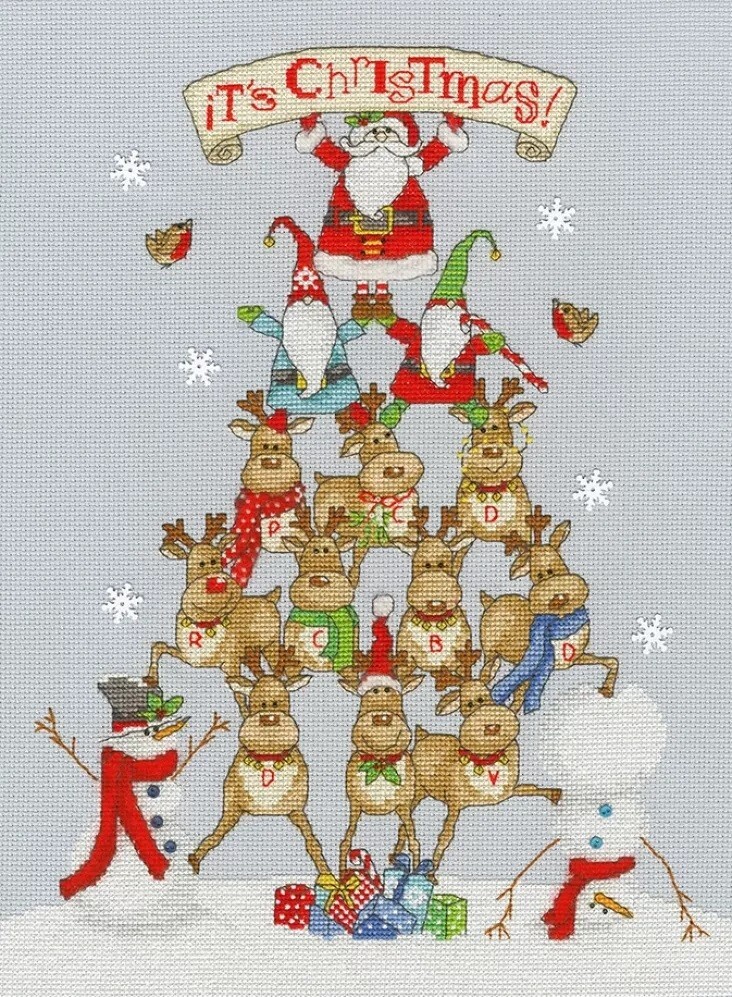 Bothy Threads XKTB7 It's Christmas Cross Stitch Kit by Karen Tye Bentley
