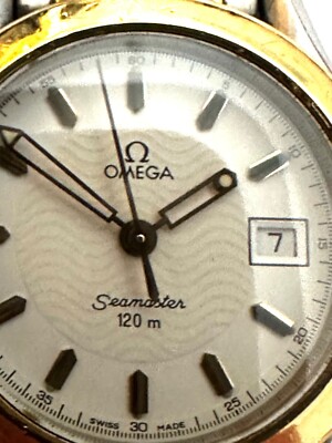 オメガ　純正6502／830 シーマスター120 ステンレス　Ladyブレス OMEGA Seamaster 120 6502/830 Vintage Ladies Bi-Metal Watch | eBay
