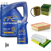 Mann Inspektionspaket 6 L Mannol Defender 10W-40 FüR CitroëN C4 Picasso I 1.8I