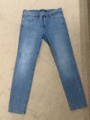 Calvin Klein Jeans Men's Blue Light Wash Slim Fit Skinny Denim Jeans Size 34