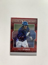 2014 Elite Extra Edition Baseball #78 Troy Stokes Jr Signed Autographed Card