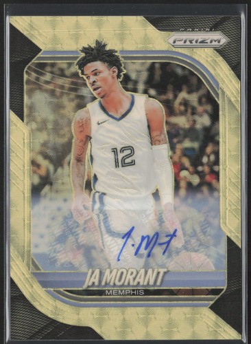 Ja Morant 2025-26 Panini Prizm Gold Vinyl Auto /5