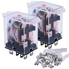 2pcs/120V Coil 8 Pin 10A DPDT LED Indicator Electromagnetic Power AC 110V