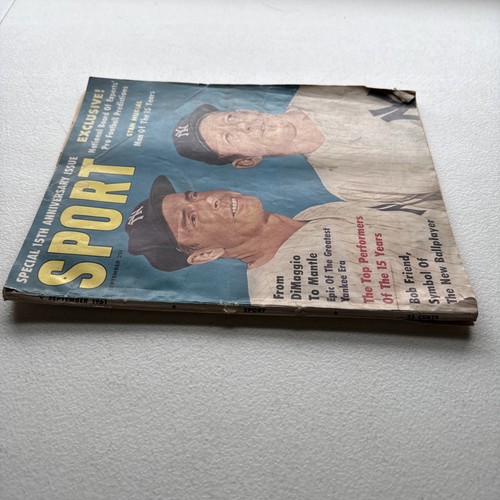 September 1961 Sport Magazine – Mickey Mantle & Joe DiMaggio - Picture 4 of 23