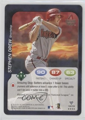 2011 Topps Attax Stephen Drew #188 0e3