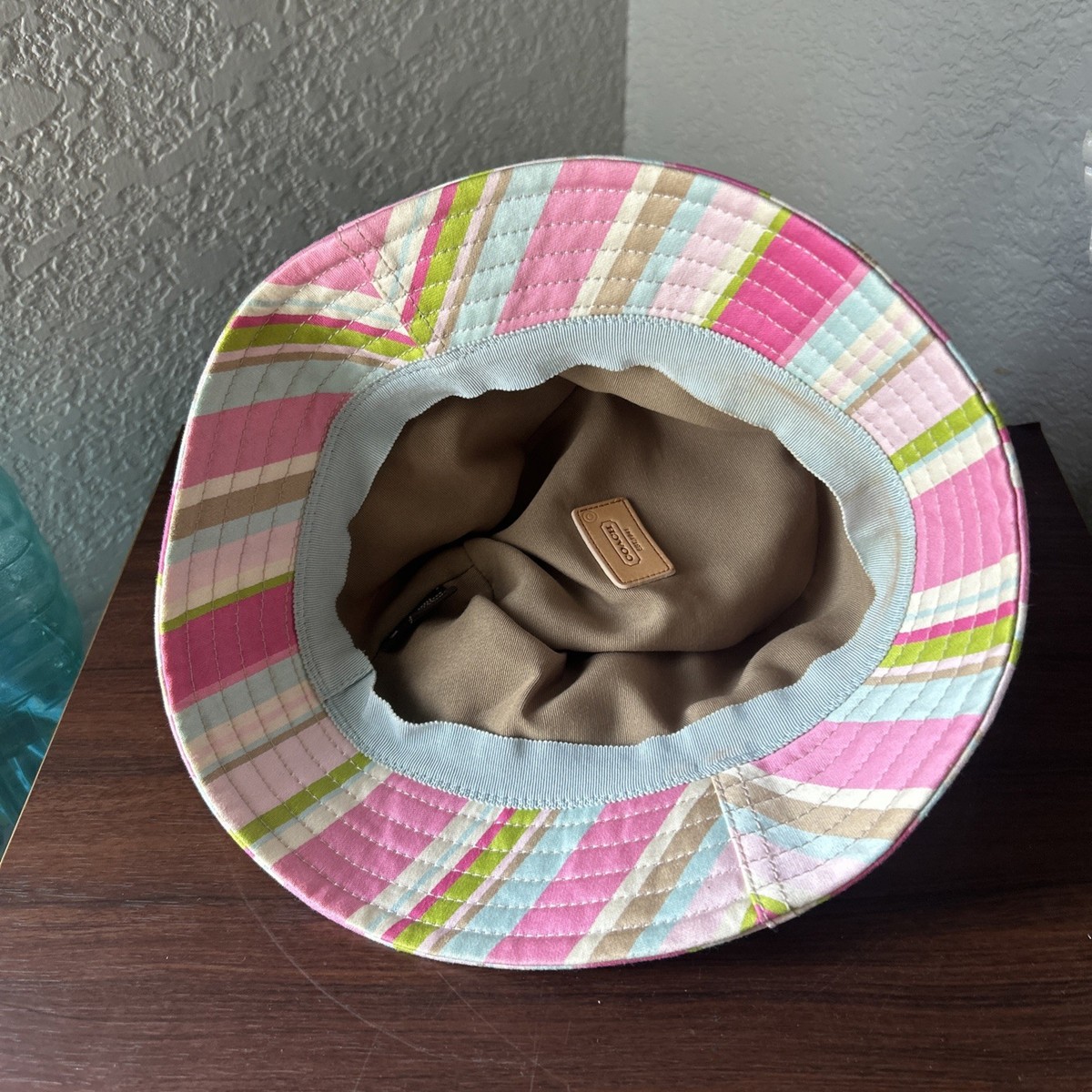 Coach Multi-Color Bucket Hat, Size Small /P Spring Color-way  display picture 2