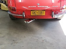 Alfa Romeo Duetto Spider, 2 Pezzi Abarth & C. Scarico Scarico Echappement