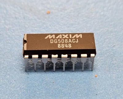 (1PC) DG508ACJ Maxim Single-Ended Multiplexer, 1 Func, 8 Channel, CMOS, PDIP16