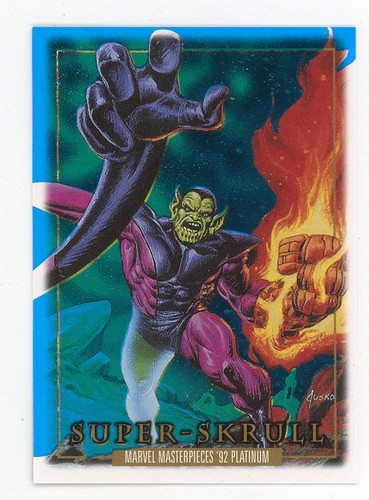 2024 Marvel Masterpieces '92 Platinum BLUE PMG #84 Super-Skrull 037/50