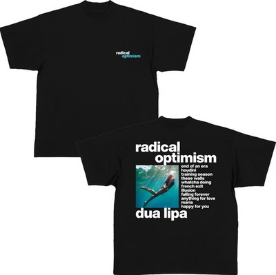 New!!! Dua Lipa Radical Optimism Album Tracklist 2025 Reprint T-Shirt S-4XL