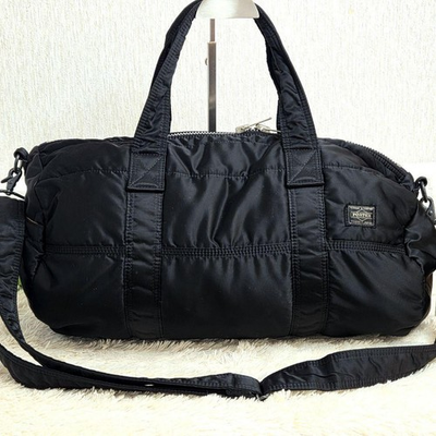 #ad #ad PORTER 2way Duffle Bag Boston Back Black TANKER Yoshida 43cm $259.99