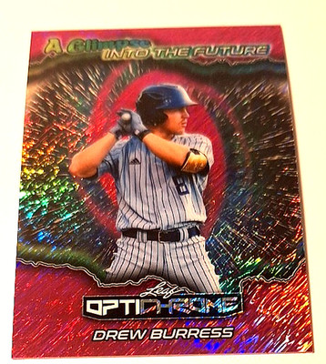 2025 Leaf Optichrome A Glimpse Into the Future PINK #FB-9 Drew Burress XRc #1/1