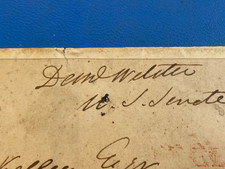 Daniel Webster original autographed envelope