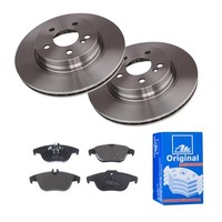 ATE Bremsscheiben Ø300MM + BremsbelÄGe Hinten FÜR MERCEDES-BENZ C-KLASSE