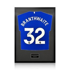 Jarred Branthwaite Signed Everton Football Shirt with Black Mount