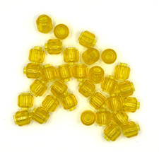 LEGO Lot Trans Yellow Minifigure, Head Plain City/Town Part inv 349