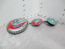 TPS Japan 1960s satellite fleet space ship flying saucer SS 12 friction tin toy