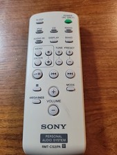SONY Personal Audio System RMT-CS2IPA CD Boombox Remote Control ZS-S2IP ZS-S4IP,