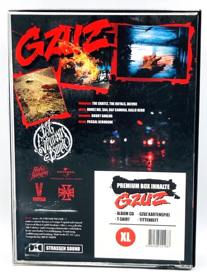 GZUZ GZUG Limited Deluxe Fan Box Kartenspiel Magazin Sticker Shirt XL CD - Bild 2 von 4