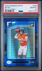 2024 Panini Donruss Optic - Rated Rookie Bo Nix #209 Blue Hyper Prizm PSA 10