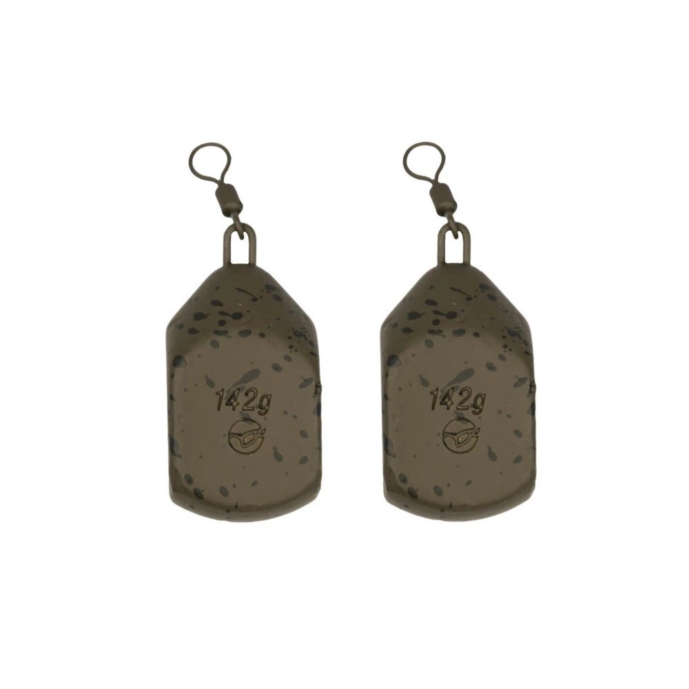 Плоская груша Korda Karpfenbleie в блистере на шарнирах, 3,5 унции / 98 г 2 штуки Karpfenbleie
