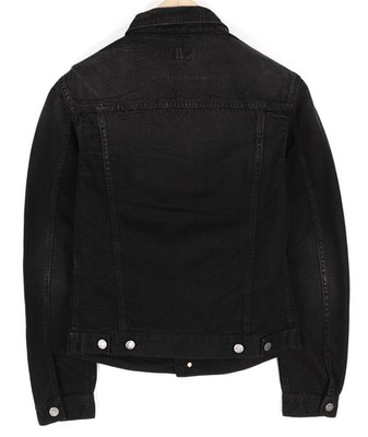 NUDIE JEANS Billy Men S Dark Shist Denim Spread Neck Buttons